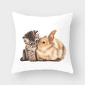 Axyaa Cat Print Pillowcase 45*45cm