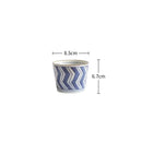 Axyaa Hand-painted Ceramic Coffee Mug, Wide Mouth Tea Cup, 200ML