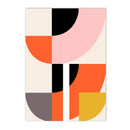 Axyaa Abstract Geometry Color Block Canvas Wall Art Print Living Room Decor