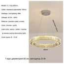Axyaa Luxury Crystal LED Chandelier for Home & Hotel Decor with Remote Control