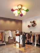 Axyaa Glass Teardrop Chandelier Modern Artistic Designer Pendant Light