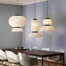 Axyaa Wabi Sabi Pendant Light - Japan Style Rice Paper Lantern for Dining Room