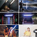 Axyaa Solar LED Camping Tent Lamp: Waterproof Folding USB Charge Outdoor Light