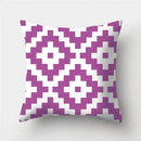 Axyaa Geometric Pattern Polyester Cushion Cover for Sofa Decor or Throw Pillow