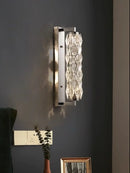Axyaa Crystal LED Wall Lamp: Minimalist Luxury for Living Room & Bedroom