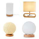 Axyaa Solid Wood Bedside Lamp for Bedroom Nightstand and Living Room