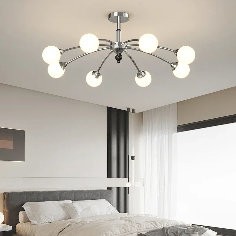 Axyaa Nordic Luxe Chandelier: Modern, Elegant Lighting for Living Room, Dining Room, Bedroom