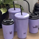 Axyaa 12oz Stainless Steel Insulated Travel Mug Thermos Vacuum Coffee Cup