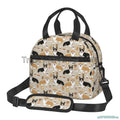 Axyaa Corgi Dogs Thermal Lunch Bag Insulated Tote with Shoulder Strap