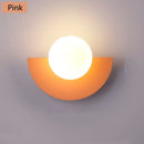 Axyaa Macaron Wall Lamp: Modern Nordic Bedroom Decor & Study Room Lighting