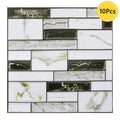 Axyaa 3D Faux Stone Peel Stick Backsplash Wall Tile Sticker 30cm x 30cm