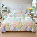 Axyaa Striped Cotton Duvet Cover for Queen/King Size Double Bed - Single Bed Kids Cover