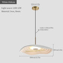 Axyaa LED Chandelier Beach Pattern Lotus Leaf Resin Bedhead High End Furniture