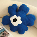 Axyaa Black Flower Pillows - Christmas Decorative 3D Cushion for Home & Hallowmas
