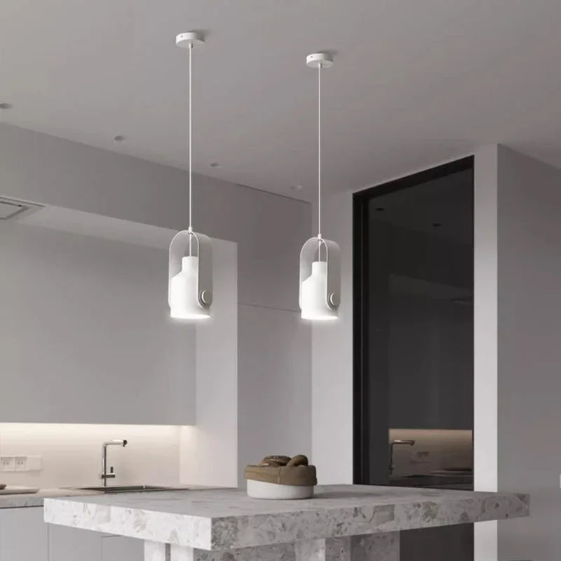 Axyaa Rotatable Iron LED Pendant Light for Home Fixture Illumination