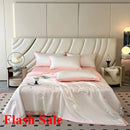 Axyaa Embroidered Silk Summer Quilt 4-Piece Bedding Set