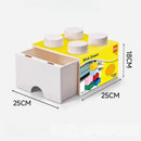 Axyaa Color Block Drawer Organizer Stackable Plastic Cabinet - Home Storage Solution