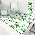 Axyaa Fruit Print Drying Mat for Kitchen, Absorbent & Anti-Slip Placemat