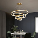 Axyaa Nordic Circular Chandelier Pendant Light for Living Room and Dining Room