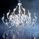 Axyaa Nordic Swan Chandelier: Minimalist White Light for Living Room, Bedroom, Kitchen, Art Decor