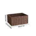 Axyaa Large Woven Storage Basket Home Organizer Wardrobe Closet Clothes Box