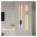 Axyaa Black Gold LED Wall Lamp Modern Strip Ceiling Light for Home Lighting