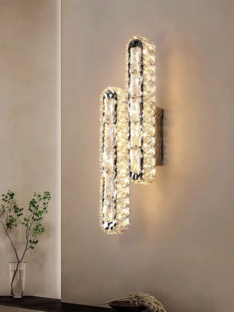 Axyaa Crystal Ceiling Chandelier Light for Home Decor Lighting