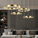 Axyaa Designer Ring Pendant LED Chandelier for Home Decor Lighting