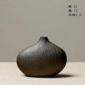 Axyaa Stone Pottery Flower Vase: Chinese Style Retro Ceramic Home Decor