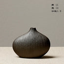 Axyaa Stone Pottery Flower Vase: Chinese Style Retro Ceramic Home Decor