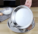 Axya 304 Stainless Steel Large Dual Handle Meal Plate Tray