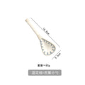Axyaa Japanese Blue White Long Handle Spoon Coarse Pottery Creative Retro Home Soup