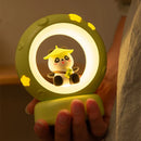 Axyaa Panda Astronaut LED Night Light for Kids - USB Rechargeable Silicone Bedside Lamp