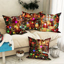 Axyaa Christmas Tree Bell Pattern Luminous Pillowcase - Festive Home Decor & Gift