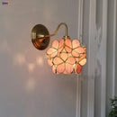 Axyaa Pink Glass LED Wall Light Fixture for Home Decor & Bedroom Sconce Lamp