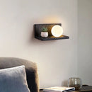 Axyaa Black Cave Stone Wall Lamp for Minimalist Bedroom and Living Room