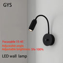 Axya Dimmable LED Bedside Wall Spotlight, Adjustable Angle Focusing Night Light