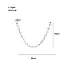 Axyaa Loft Staircase Chandelier with French Pearl Necklace Design