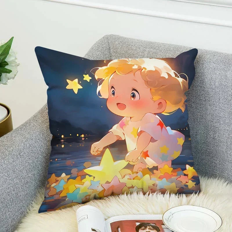 Axyaa Star Girl Anime Body Pillow Cover for Stylish Home Decor