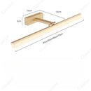 Axyaa LED Aluminum Acrylic Mirror Lamp Modern Minimalist Bathroom Dresser Luxury Lighting