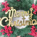 Axyaa Christmas Berry Ball Letter Wreath