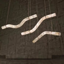 Axyaa Marble Pendant Light: Elegant Indoor Ceiling Chandelier for Living, Bedroom, Dining Room