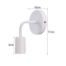 Axyaa Black Iron Wall Lamp - Modern Minimalist Industrial Night Light for Bedroom Hallway