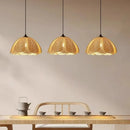 Axyaa Rattan Weave Wall Lamp for Bedroom Foyer, Black Metal, E27 Bulb
