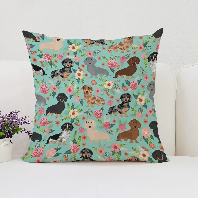Pablo Picasso Wiener Dog Pillowcase for Modern Home Decor by Axyaa