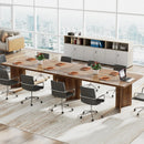 Axyaa 63" Vintage Executive Desk: Farmhouse Wood Home Office Computer Table