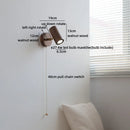 Axyaa Swing Arm LED Wall Sconce Lamp - Ash Wood Finish