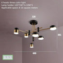 Axyaa Modern Nordic Black Gold LED Ceiling Chandelier