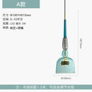 Axyaa Macaron Glass Chandelier: Modern Creative Light Shade for Restaurant, Bar, or Store
