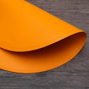 Axyaa Black Round Non-Slip Placemats Set for Durable Table Decor